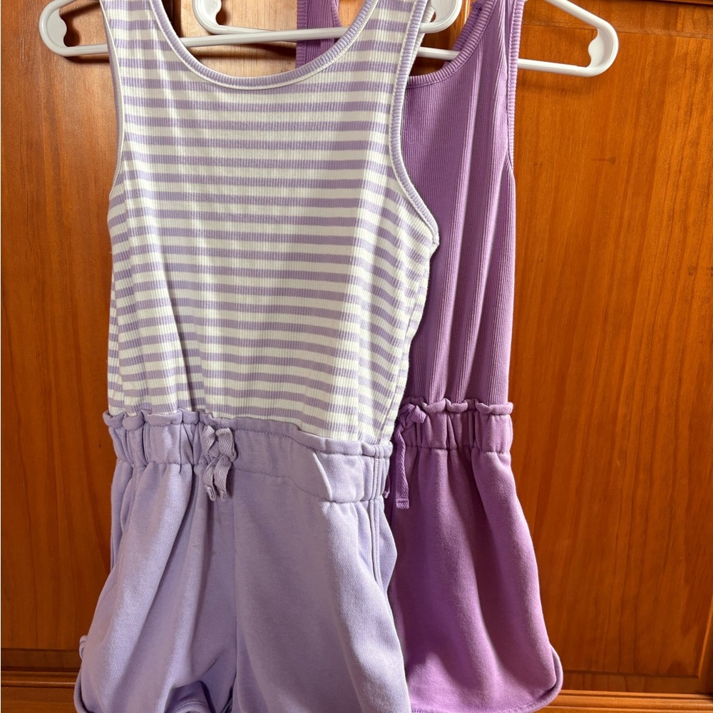 btween Lavender and Purple Kids Romper Set